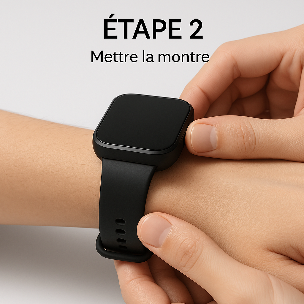 Étape 2 - Mettre la montre